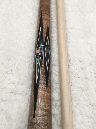 Meucci BMC Mini Diamond Pool Cue w/ Pro Shaft, FREE HARD CASE (Natural Shell) - Picture 7 of 12