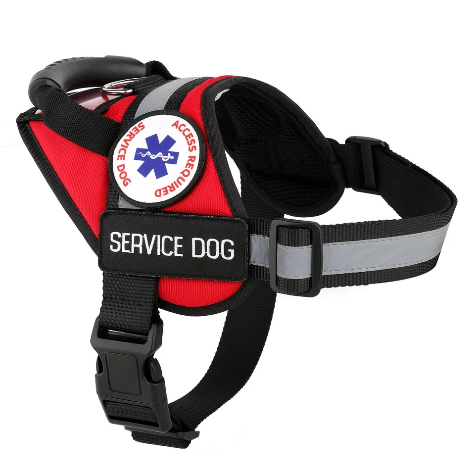 Service Dog Harness Vest Patches ADA Reflective Waterproof ALL ACCESS CANINE™ - Image 3 of 4