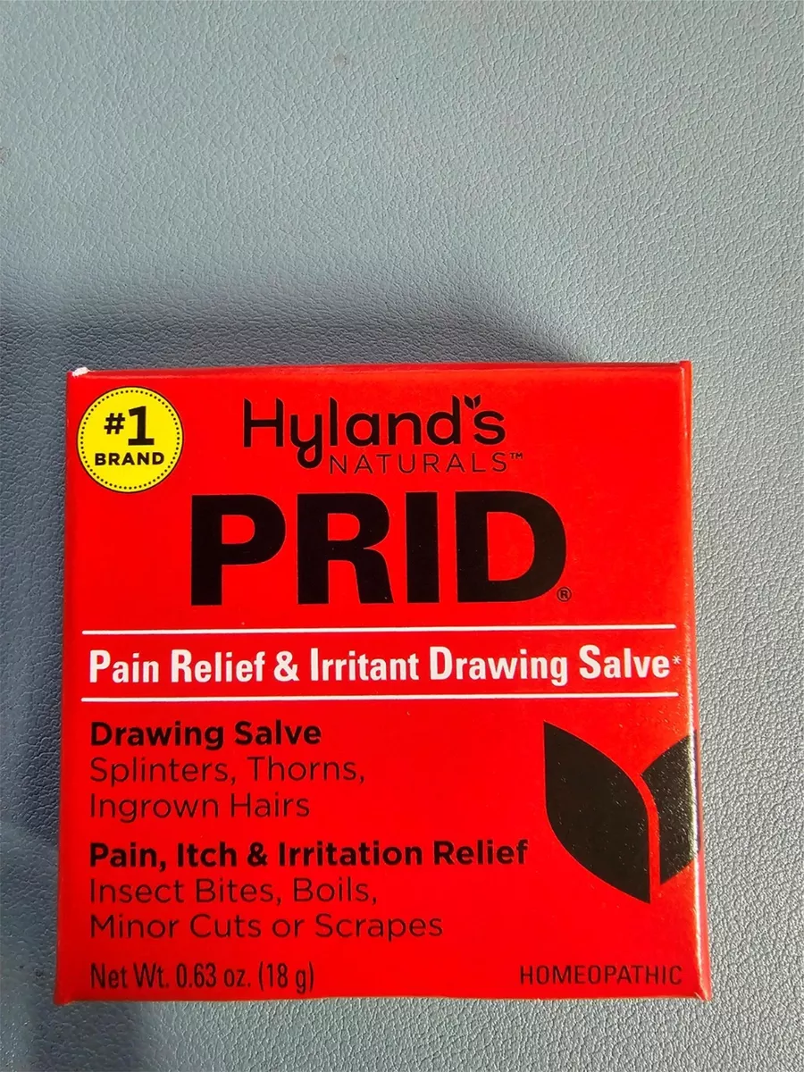 Prid Pain Relief & Irritant Drawing Salve 18gm Itch Relief for Bug Bites,  Boils