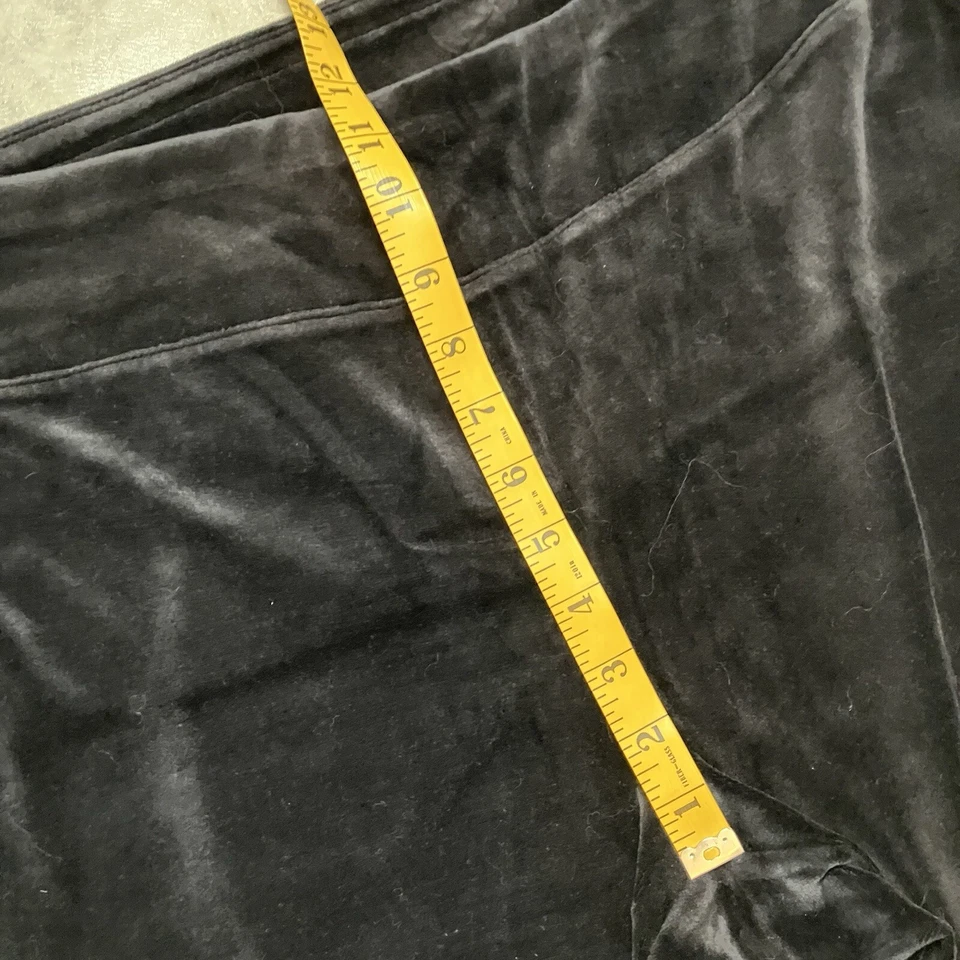 Talbots Pants Womens Plus 1X Black Pull On Velvet Straight Leg Basic - Image 3 of 4