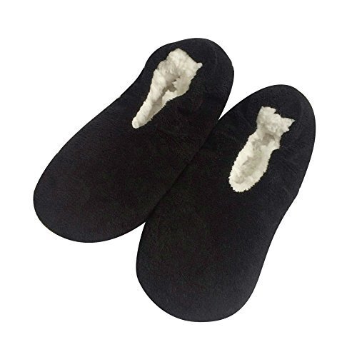 Mens Slipper Socks with Grippers Fuzzy House Slippers for Men XLarge