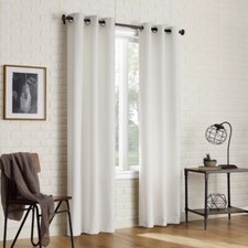 2-pack Arlo Textured Thermal Insulated Grommet Curtain Panel Pair Pearl White