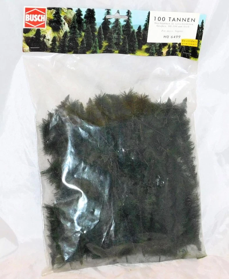Busch 6499 Pine Trees 100 All Scale Assortment 2-3/8" to 4-11/32" Tall N HO O S - Image 2 of 4