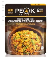Peak Refuel Chicken Teriyaki Rice Freeze-Dried Backpacking Meal - EXP 08/2034