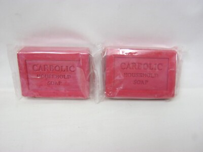 Red Carbolic Waschseife Haushalt altmodisch Pk 2 125g