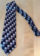 BERGAMO NEW YORK SILK HAND MADE X LONG MENS TIE WEDDING BBUSINESS
