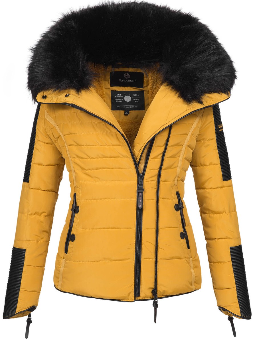Navahoo Damen Winter Stepp Jacke Parka Winterjacke Steppjacke warm