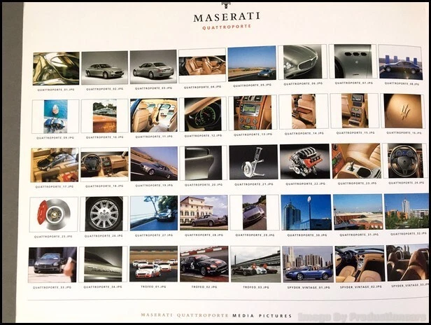 2004 2003 Maserati Quattroporte Spyder Coupe Factory Media CD Sales Brochure - Image 2 of 4