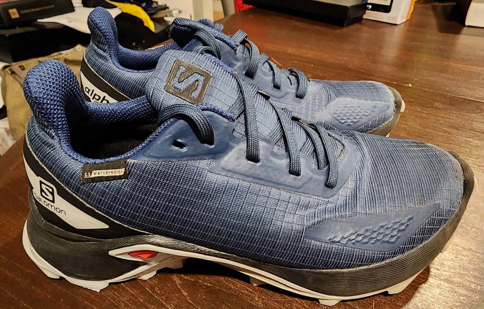 Scarpe da trail running Salomon AlphaCross da donna taglia 4 viola 412907