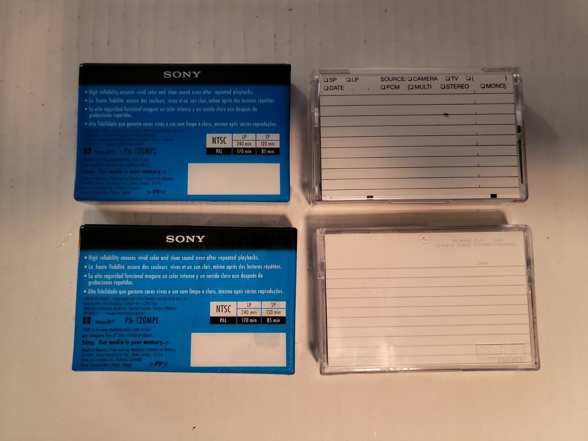 その他 SONY 2P6-120MPD Amazon.com: Sony P6120HMPR/2C 2-Pack 120-Minute Hi8 Tape
