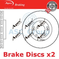 2X Apec Bremsen 300Mm BelüFtete OE QualitäTs Ersatz Bremsscheiben (Paar) DSK2780