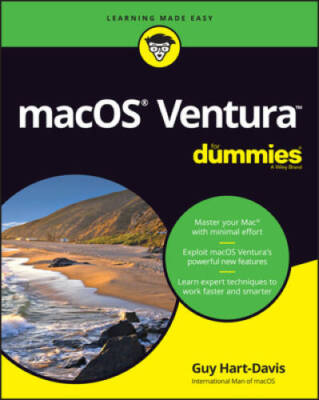 macOS Ventura For Dummies - Paperback By Hart-Davis, Guy - GOOD