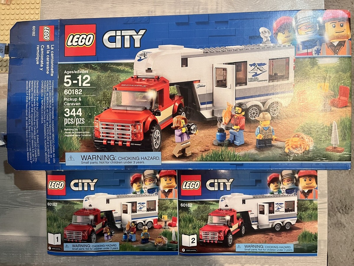 Lego City 60182 Pickup Caravan Manuals Box ONLY No Bricks Or