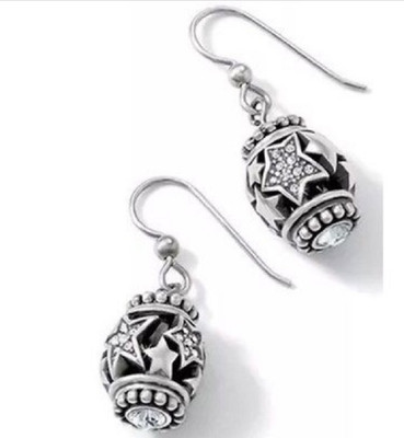 Brighton SHIMMERING STAR French Wire Earrings Exchangeable Charms NWT