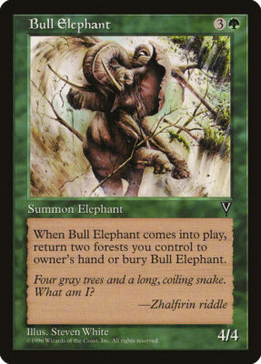 Magic the Gathering (mtg): VIS: Bull Elephant (x 4) | eBay