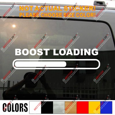 Boost Loading JDM Drifted Race Funny Car Truck Window Vinyl Decal ...