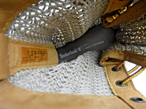 Timberland Women's Tan A13GC Combat Boots Open Weave Size 7.5 U.S. - Picture 8 of 14