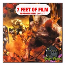 Hydrographic film Hell Battle Zombies hydro dipping 7' x 20" hydro dip