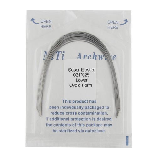US 100PCS Orthodontic Niti Arch Wire Super Elactic Ovoid Form Round Rectangular - Picture 24 of 36