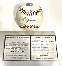 Javy Lopez Hidden Authentics 95 World Series Auto Baseball Atlanta Braves w/COA