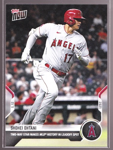 Shohei Ohtani Angels MLB History in Leadoff Spot 2021 TOPPS NOW #203 Base