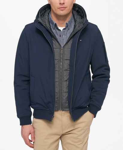 tommy hilfiger soft shell hooded jacket