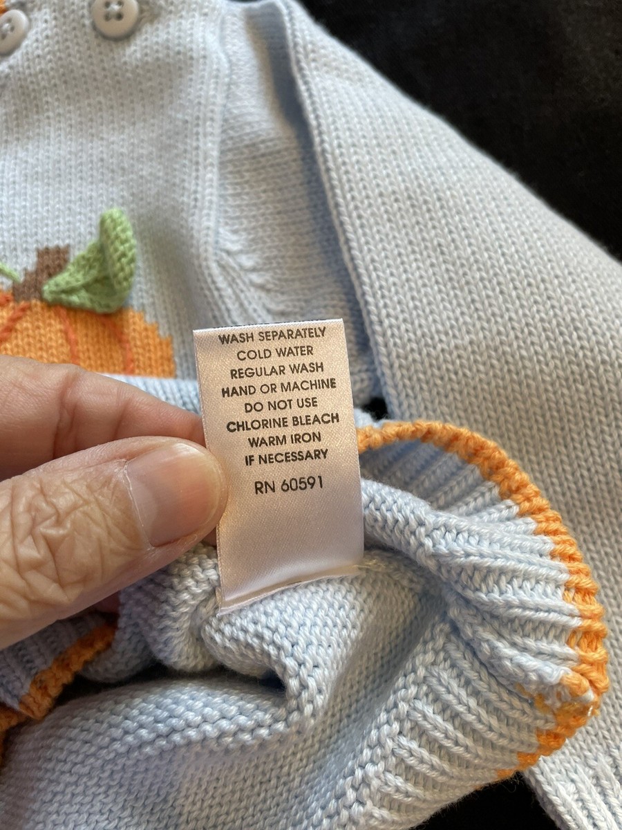 Zubels NWT Blue/Orange Intarsia Pumpkin 100% Cotton Pullover Zubels NWT Blue/Orange Intarsia Pumpkin 100% Cotton Pullover