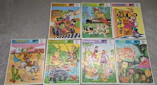 Lote de 7 rompecabezas bandeja marco Walt Disney - Imagen 1 de 13