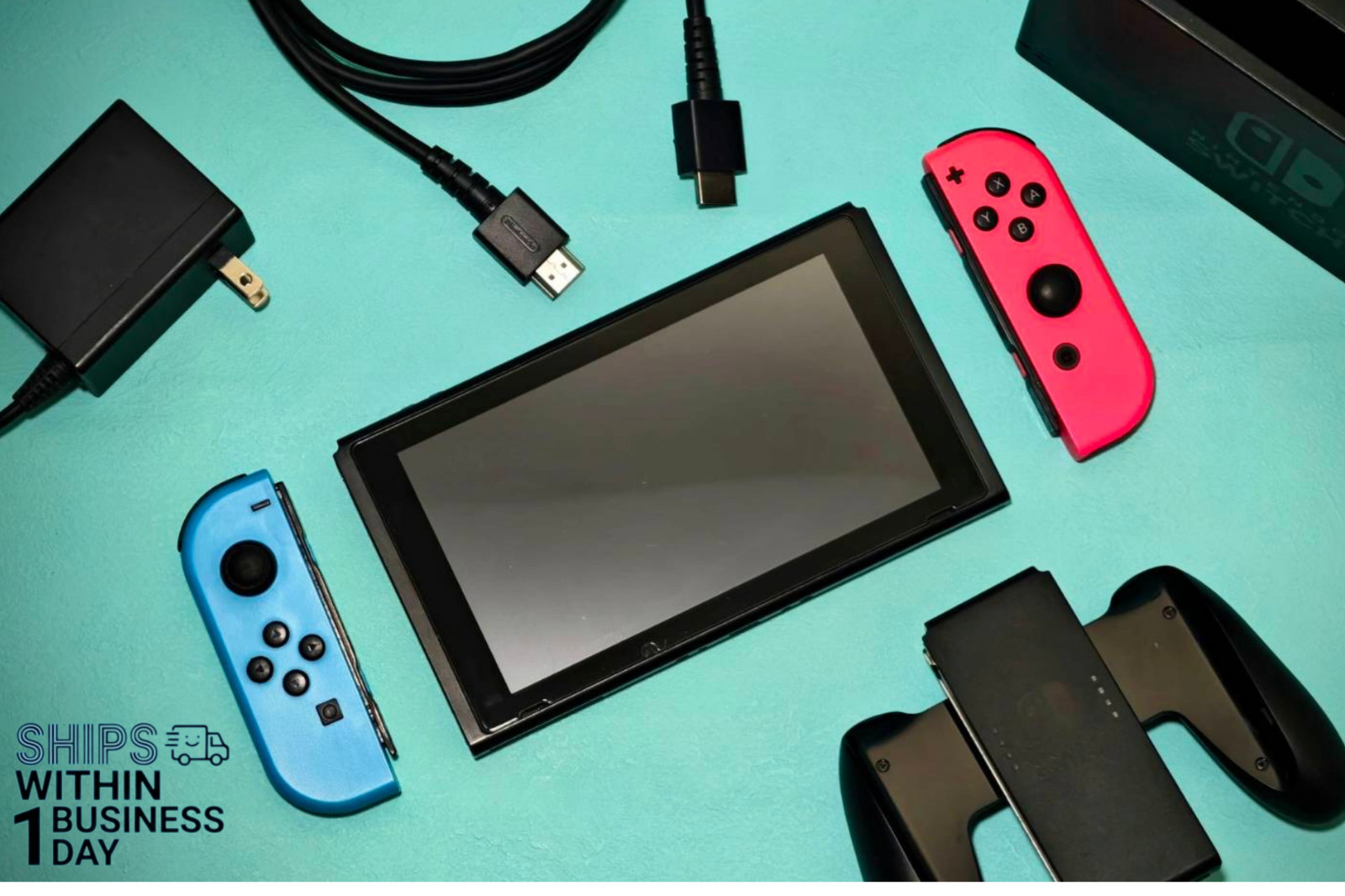 Nintendo Switch HAC-001 Console Joy-Con Dock Charger HDMI Japan 1-Day Ship