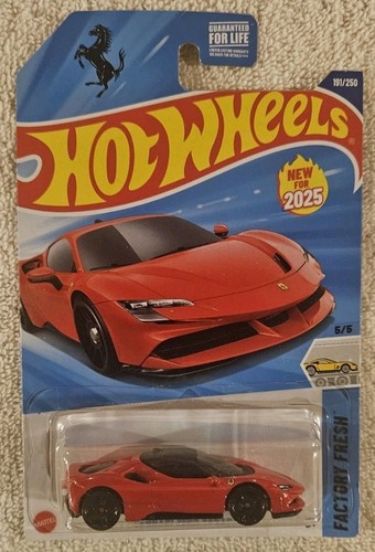 2025 Hot Wheels Ferrari SF90 Stradale rot #191 neues Modell