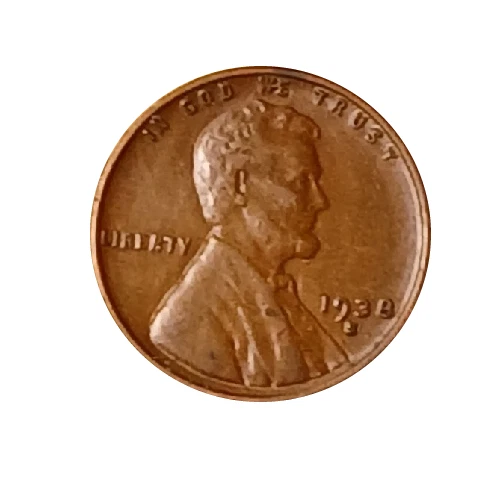 1938-S Lincoln Wheat Penny Cent - G/VG Good or Better Very Nice
