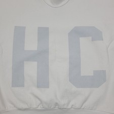 Hillsong College Pullover Sweatshirt Mens Medium M White Made in USA Cotton