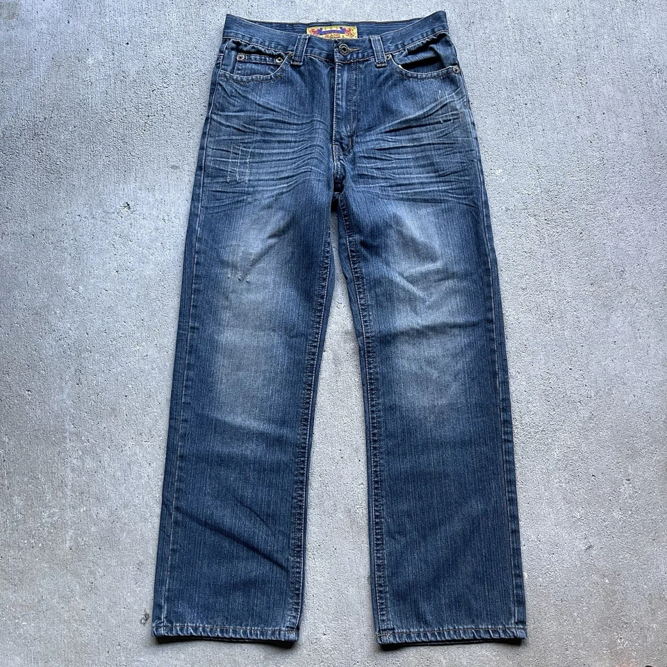 Pantalones de mezclilla vintage Y2K Fusai azul talla 30 Foto 2 de 4