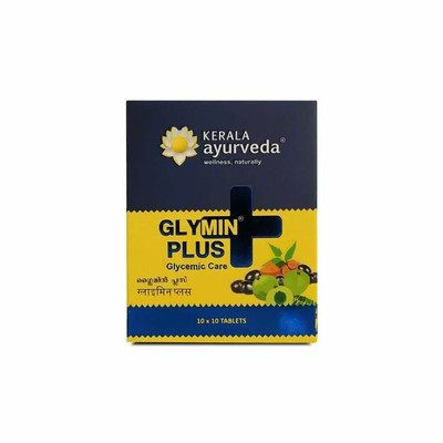 Kerala Ayurveda GLYMIN PLUS Tablet Herbal Ayurvedic  -100 Tablets