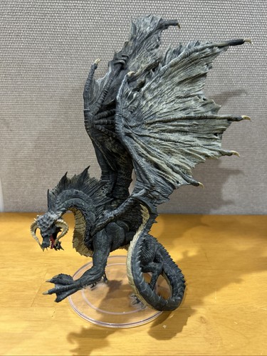 D&D Icons of The Realms Premium Figure Adult Black Dragon WizKids Figure Used