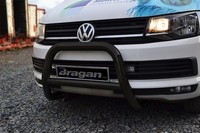 Bull Bar Abar Stahl FüR Volkswagen Transporter T5 04-10 EU EC Genehmigt Schwarz