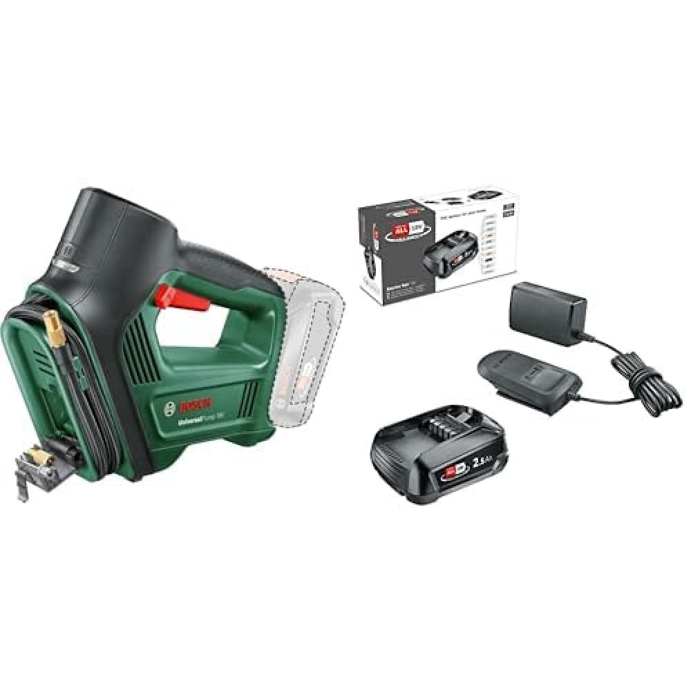 Kit Bosch UniversalPump 18V: Pompa Aria + Batteria 2.5Ah + Caricatore