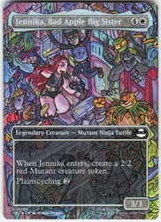 Jennika, Bad Apple Big Sister (Borderless) #203 Foil - Teenage Mutant Ninja Turtles MTG