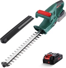 POSENPRO 20V Cordless Hedge Trimmer, 450mm Dual Blade, 2.0Ah ,For  Shrubs/Bushes