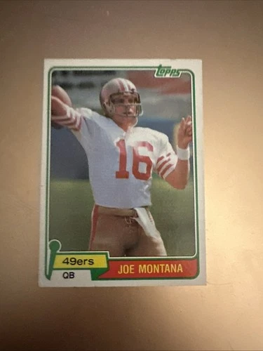 1981 Topps Joe Montana Rookie - San Francisco 49ers #216 RC Excellent Condition