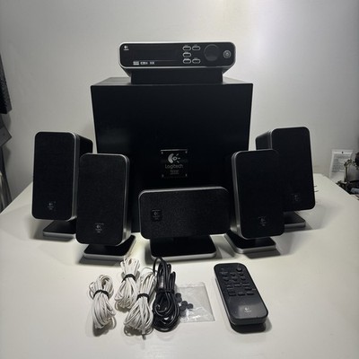 Logitech Z-5450 Digital 5.1 Wireless Surround w/Remote Control Pod Subwoofer
