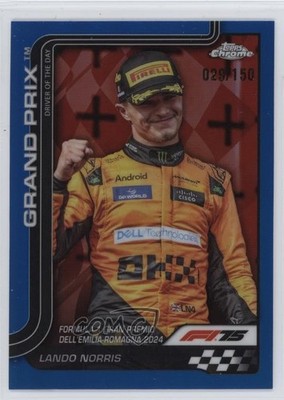 2025 Topps Chrome Formula 1 Blue Refractor /150 Lando Norris #128 vv7