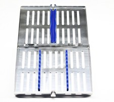 10 AUTOCLAVE STERILIZATION CASSETTE RACK DENTAL BOX TRAY FOR 10 INSTRUMENTS