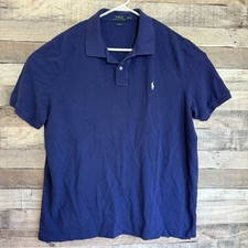 Polo Ralph Lauren Mens Polo Shirt XL Blue Pony Golf Preppy Classic Business