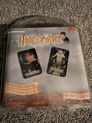 Seltenes Harry Potter 2er Set 59 Block Speicherkarten von Thrustmaster für Gamecube