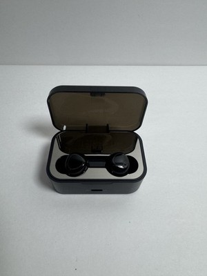 TWS Wireless Bluetooth Earbuds Headphones Black w/ Charging Case Touch Control