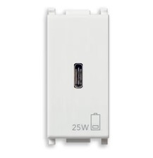 VIMAR - PLANA - 14292.C.25 Alimentatore USB C Da 25W Bianco - Nuovo Con Scatola