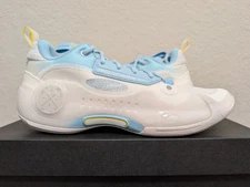 Way of Wade 10 Low Ice Bloom White Blue Boom Li-Ning (ABAS083-51) size 11