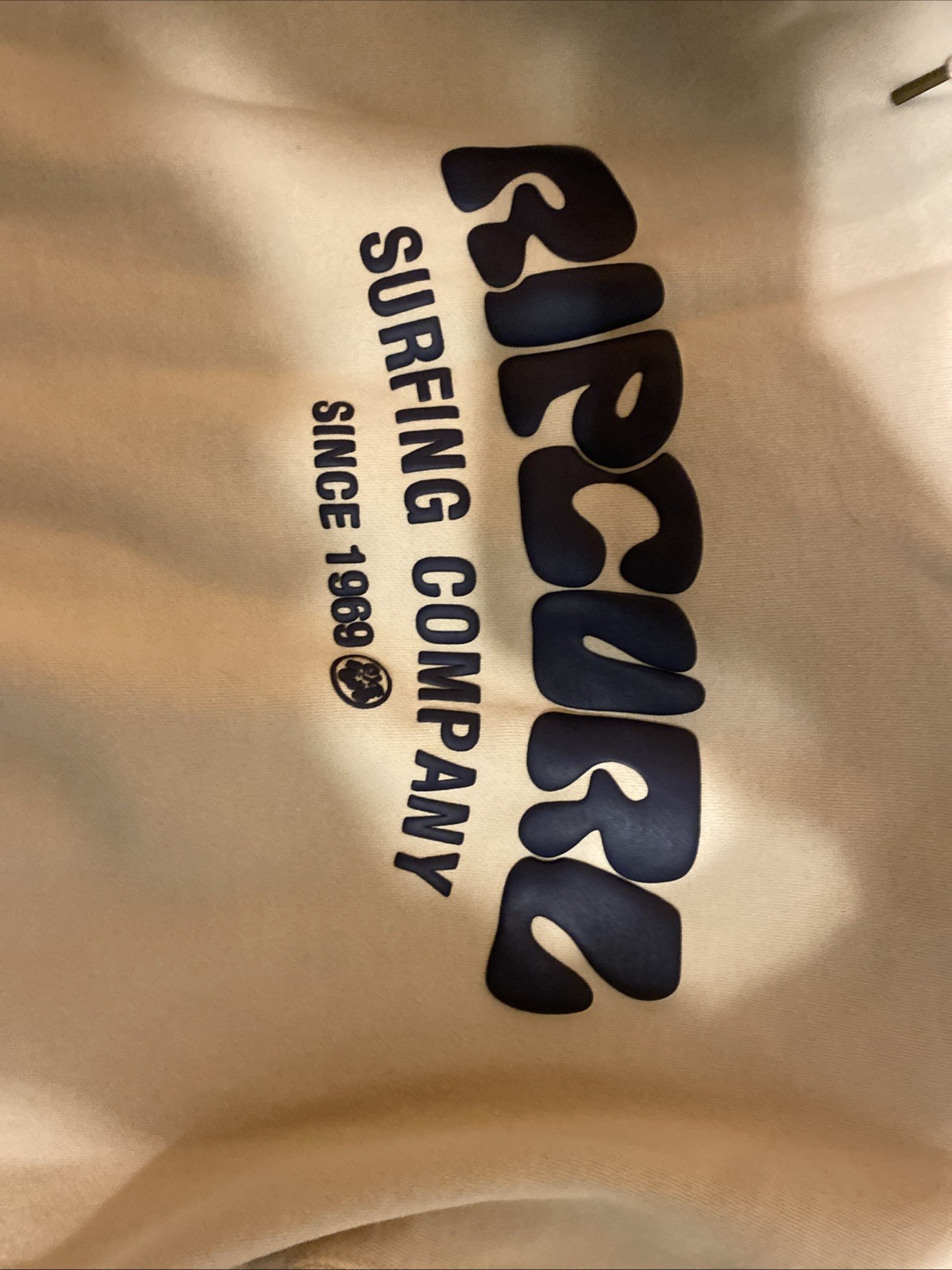 Rip curl hoodie, tan, x small