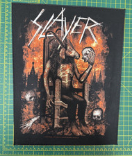 Image of Slayer Devil On A Throne Large Printed Sew On Back Patch Officially Licensed